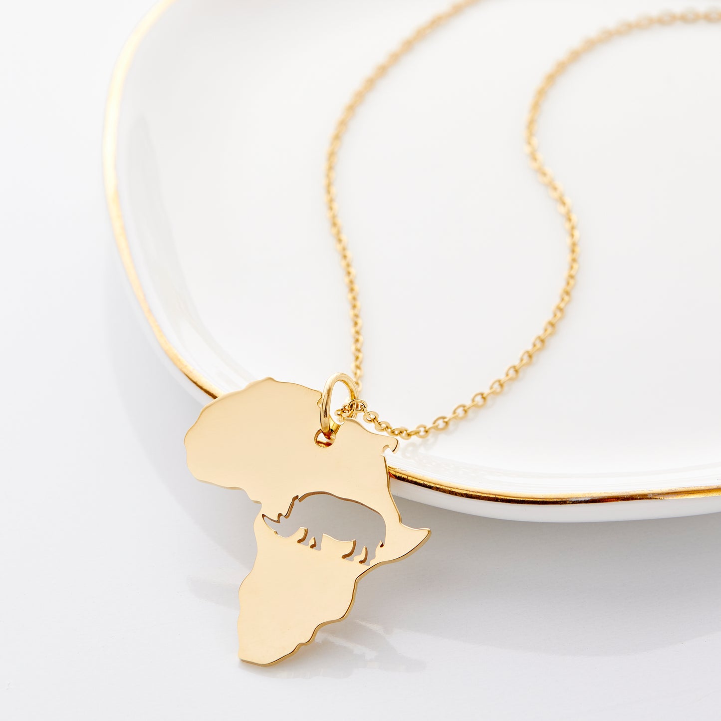 Carved Into My Soul Rhino Necklace
