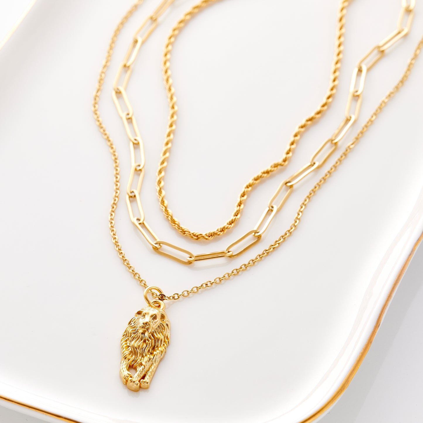 Layers of Love Lion Necklace