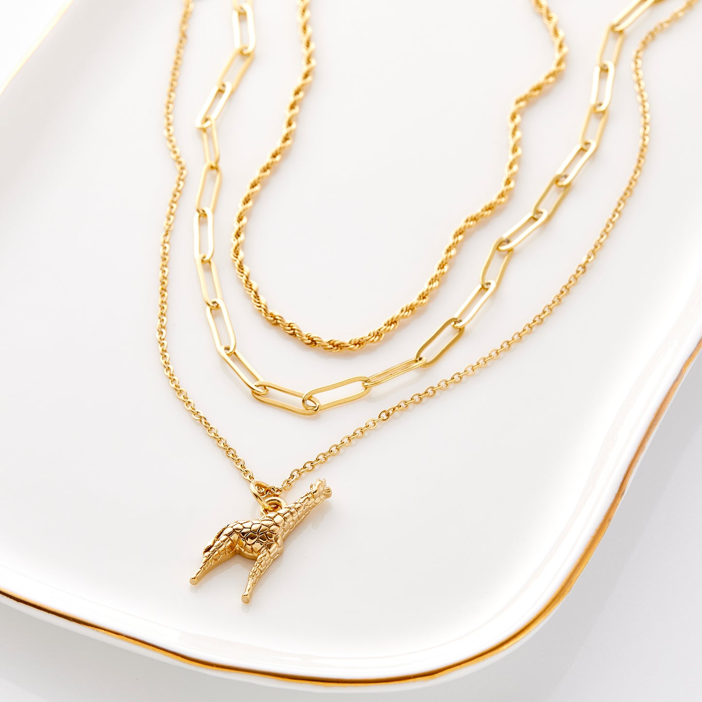 Layers of Love Giraffe Necklace