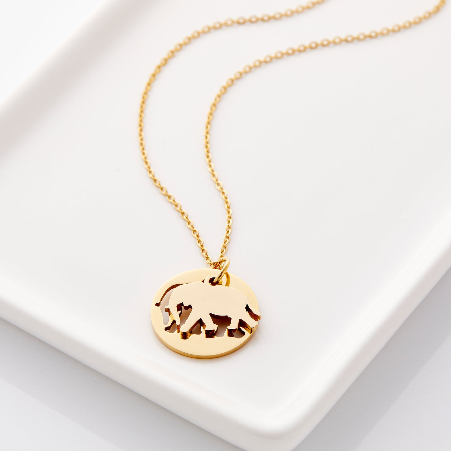 Puzzle of Life Elephant Necklace