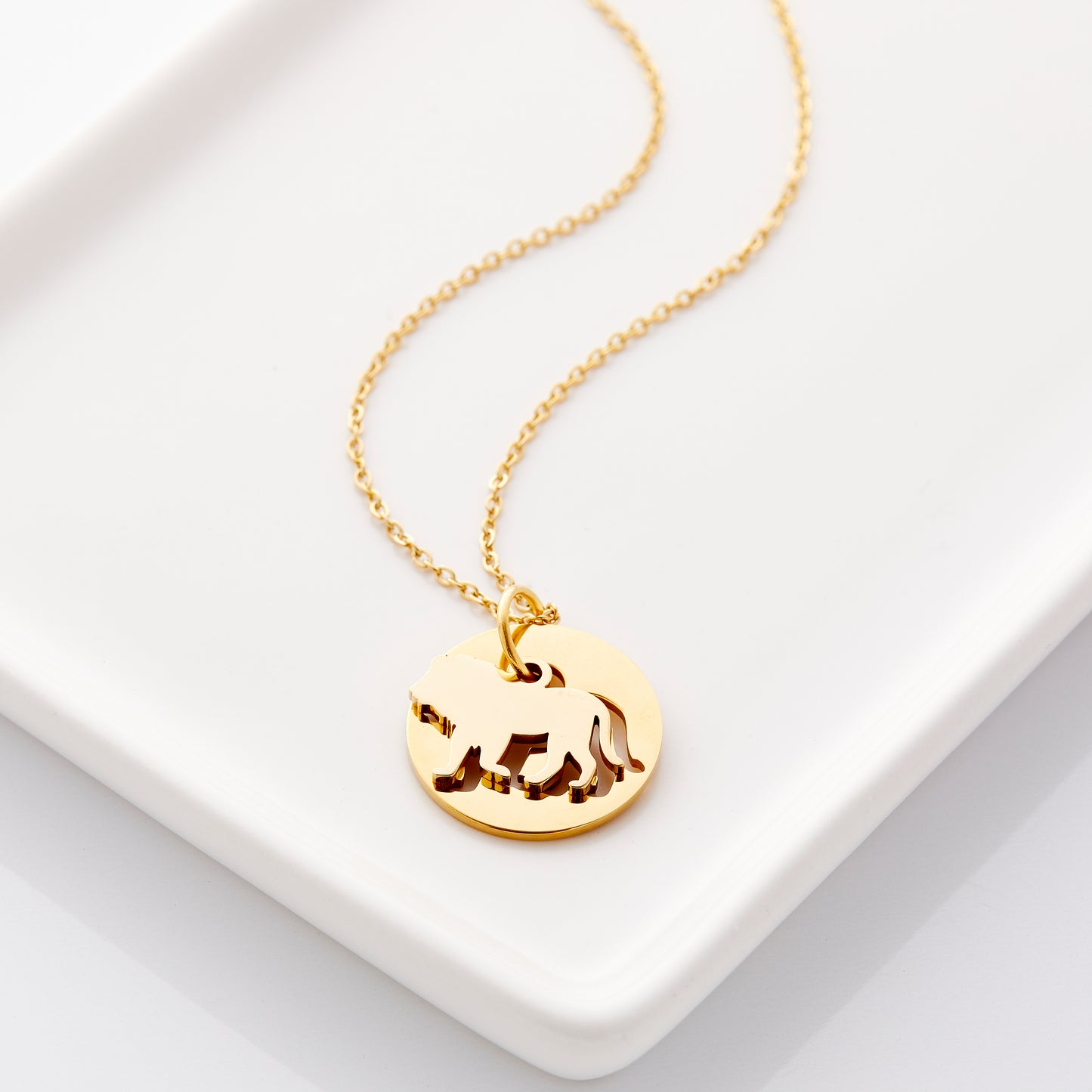 Puzzle of Life Lion Necklace
